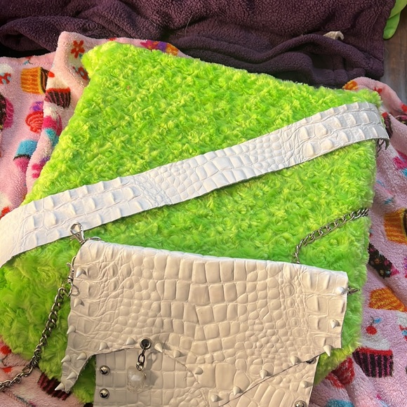 White leather purse with quartz - Picture 6 of 6